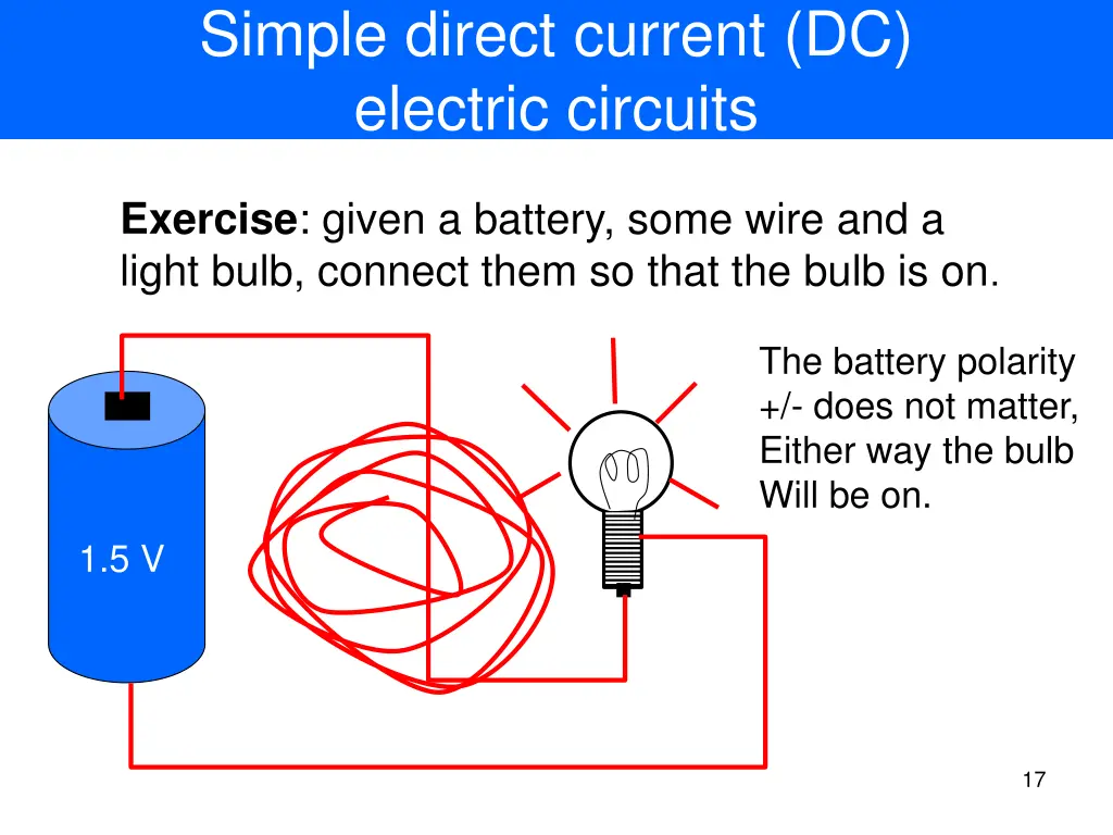 simple direct current dc electric circuits