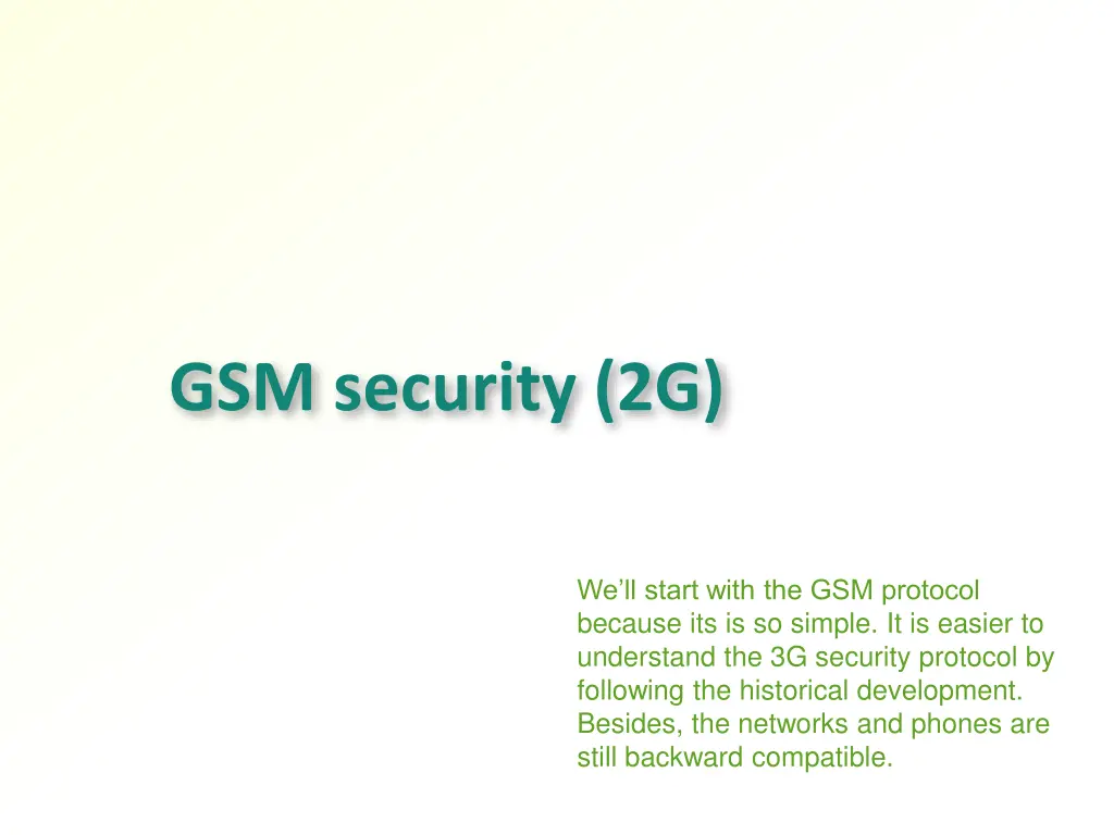 gsm security 2g