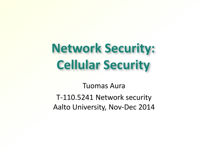 network security cellular security