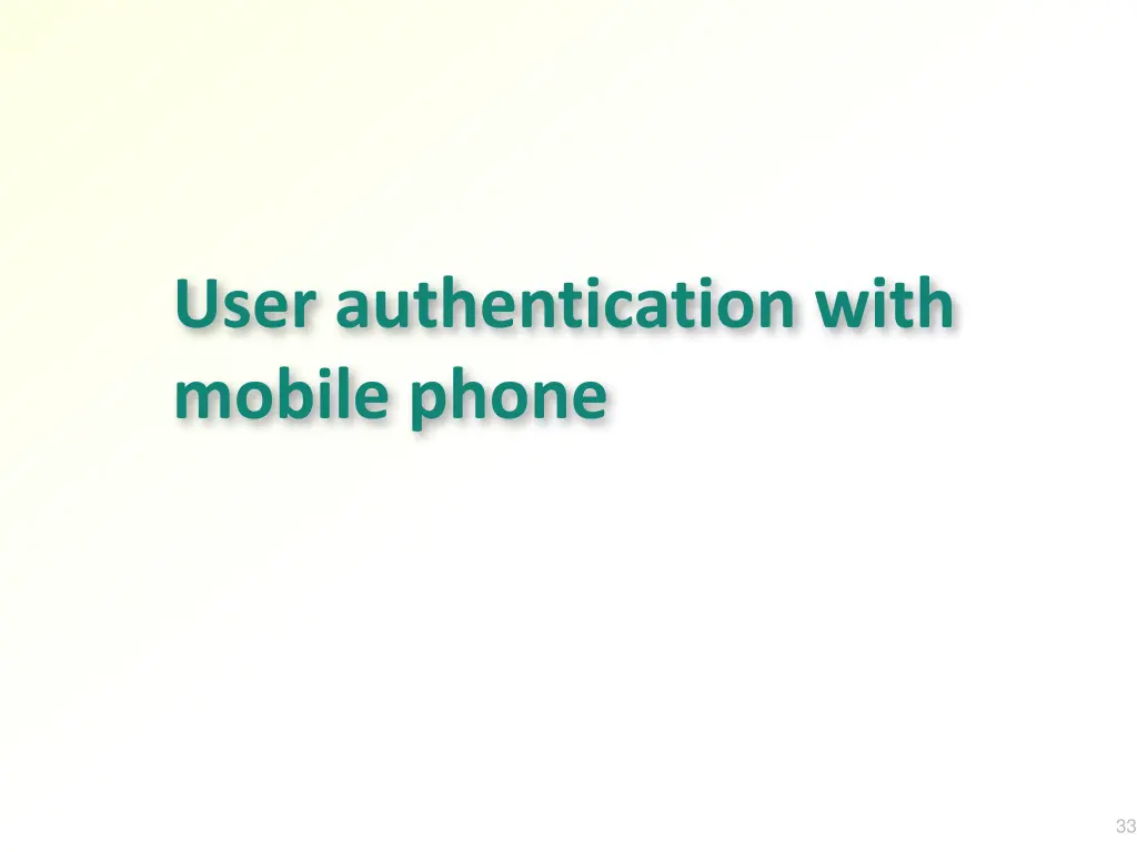 user authentication with mobile phone