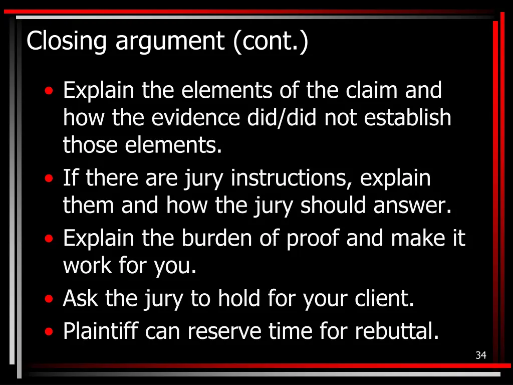 closing argument cont