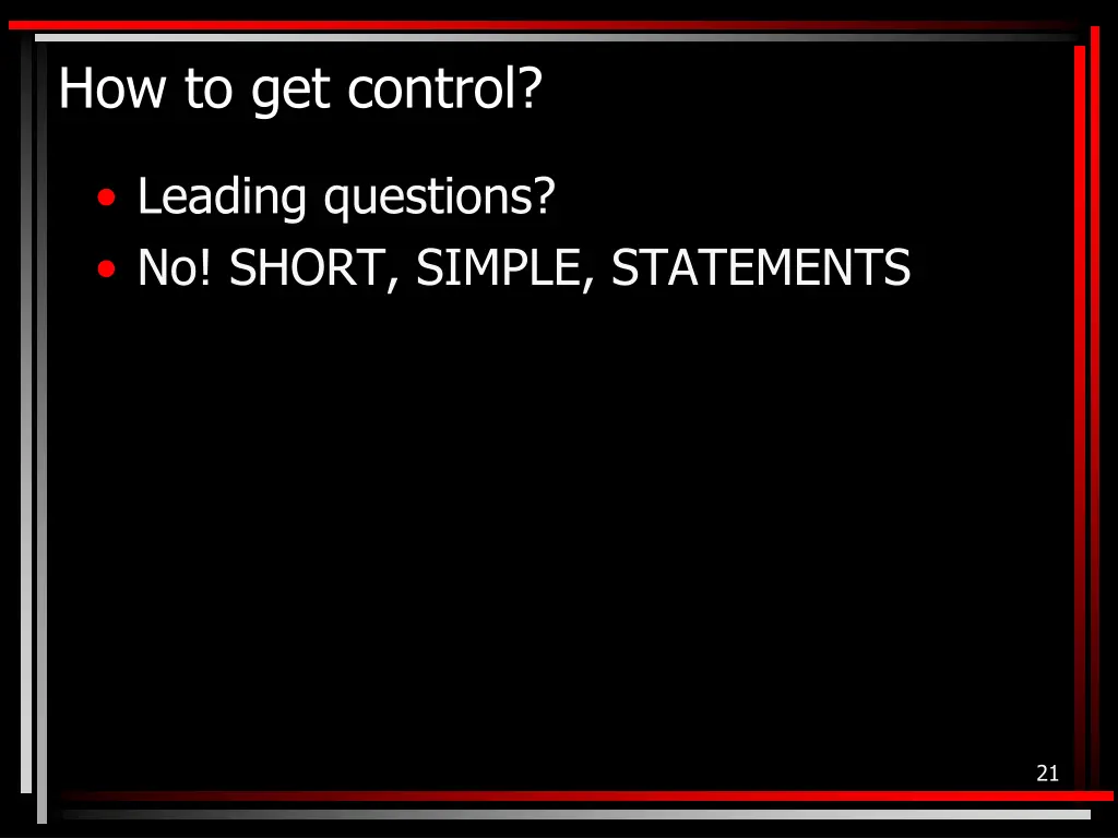 how to get control