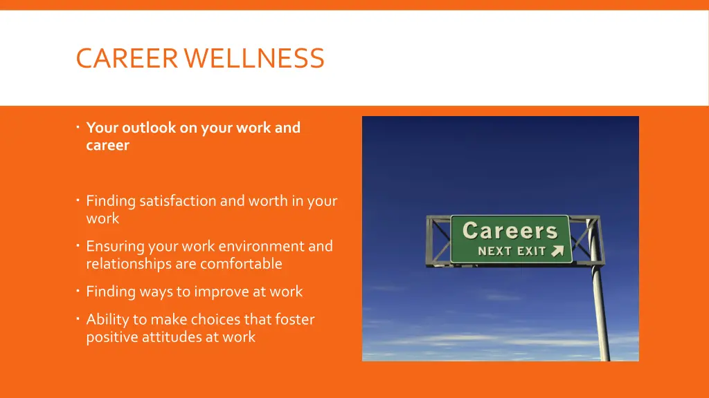 career wellness