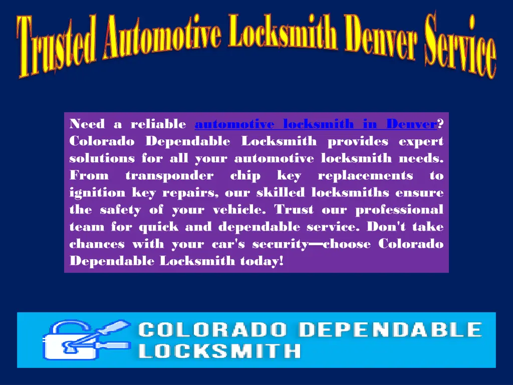 trusted automotive locksmith denver service 3