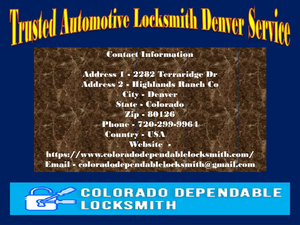 trusted automotive locksmith denver service 4