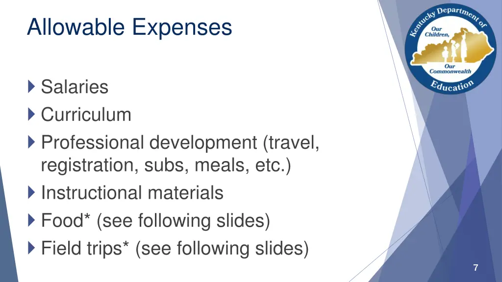 allowable expenses