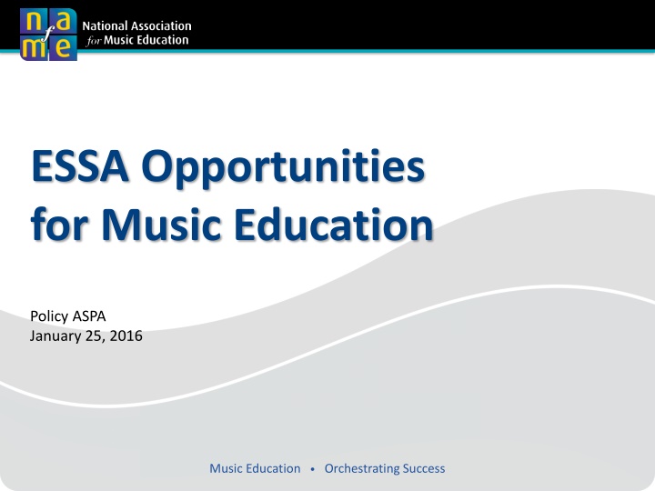 essa opportunities for music education