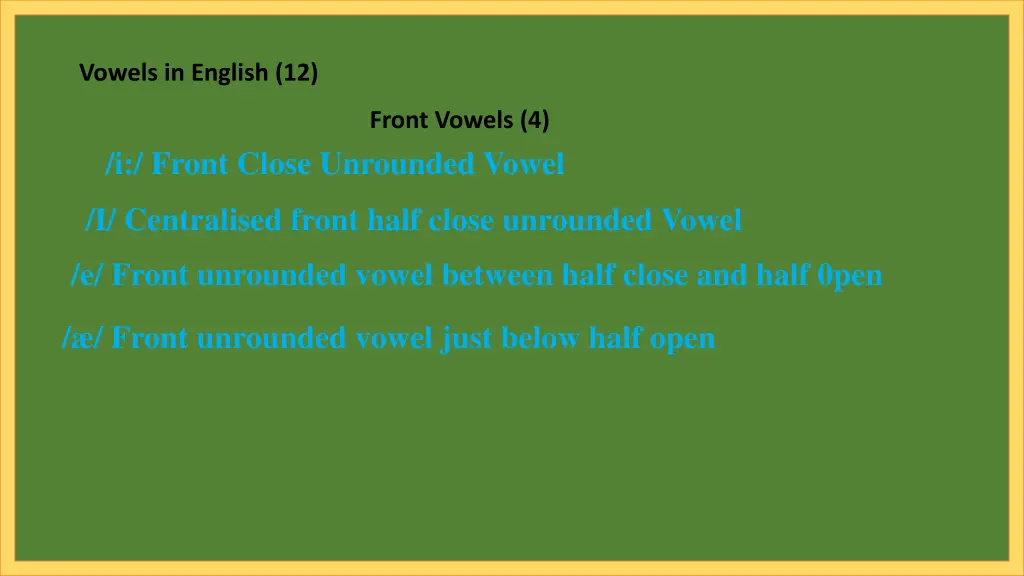 vowels in english 12 1