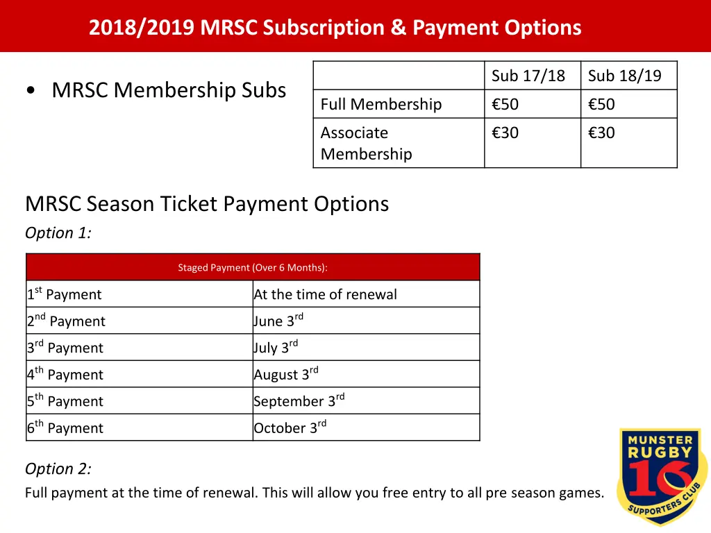 2018 2019 mrsc subscription payment options