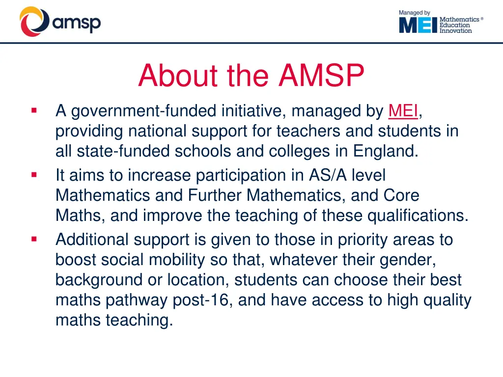 about the amsp