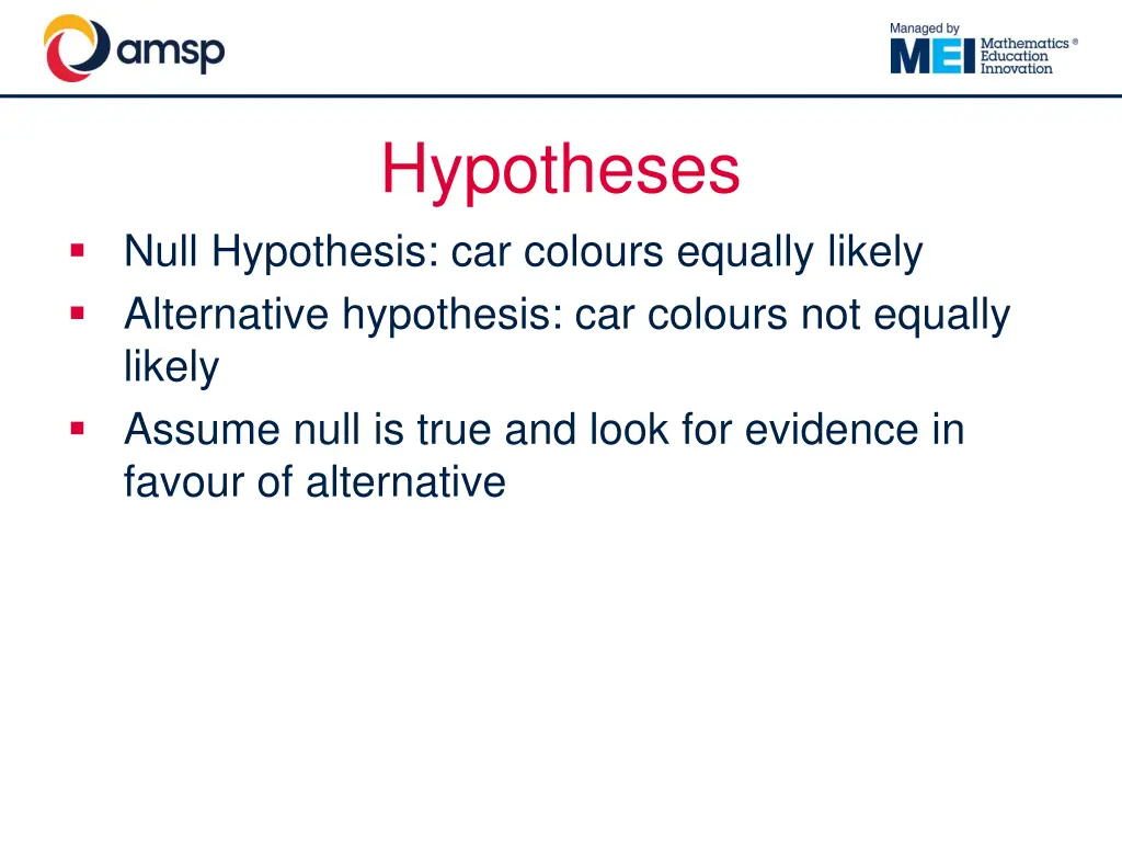 hypotheses