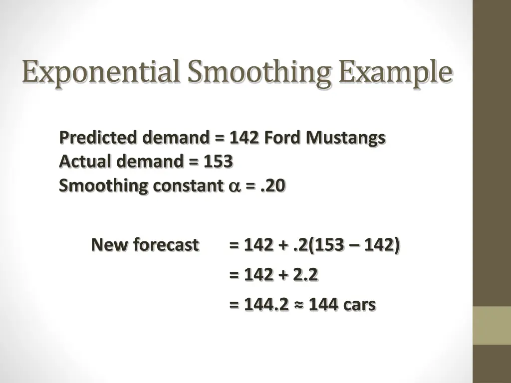 exponential smoothing example