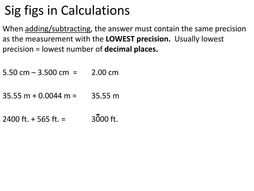 sig figs in calculations