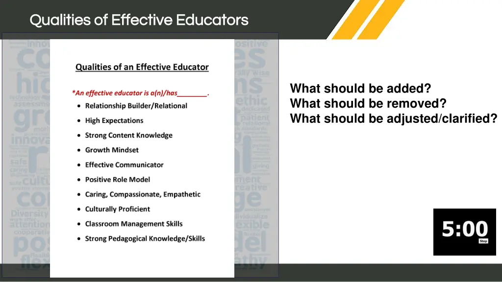 qualities of effective educators qualities 1