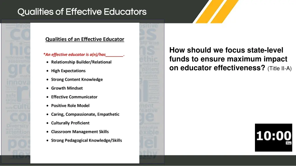 qualities of effective educators qualities 2