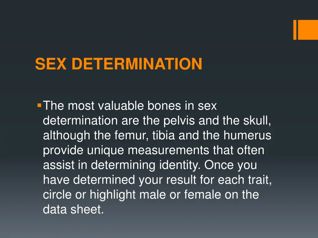 sex determination