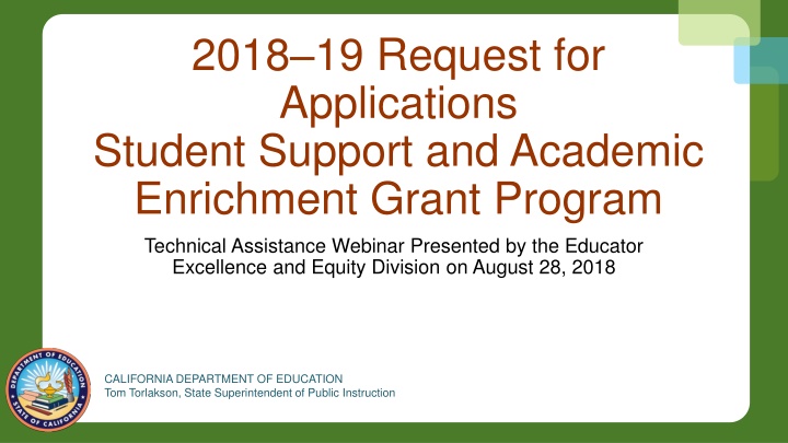 2018 19 request for applications student support