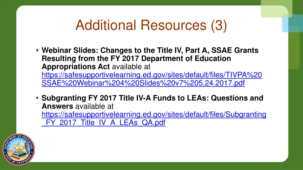 additional resources 3