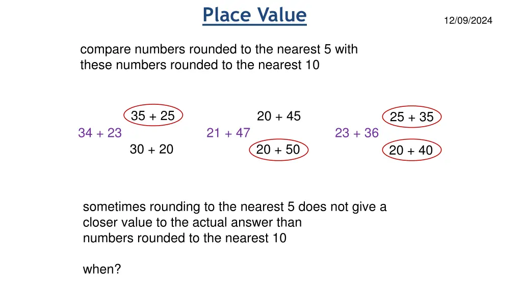 place value 5