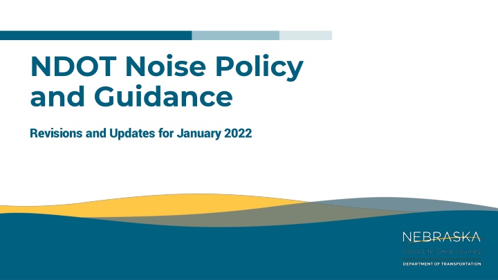 ndot noise policy and guidance