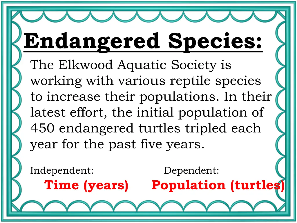 endangered species the elkwood aquatic society