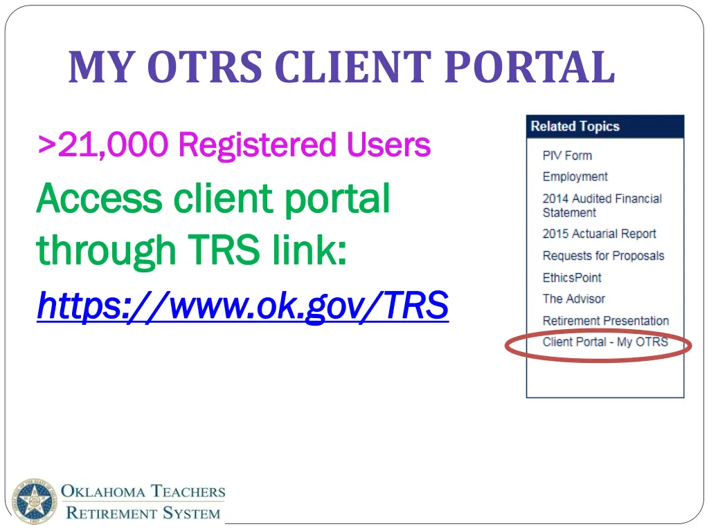 my otrs client portal