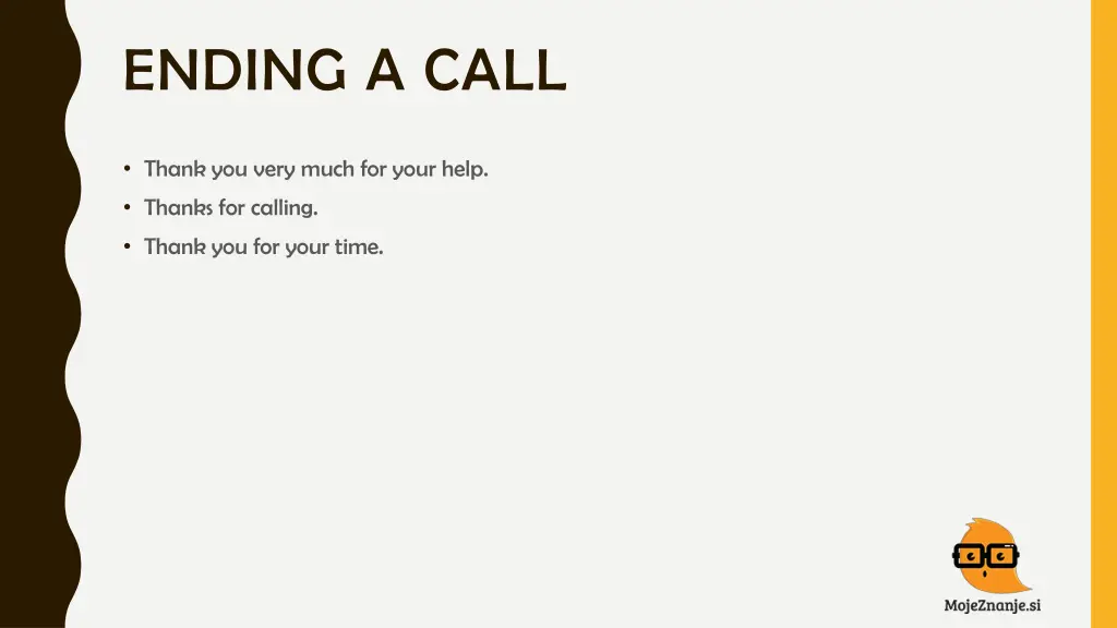 ending a call