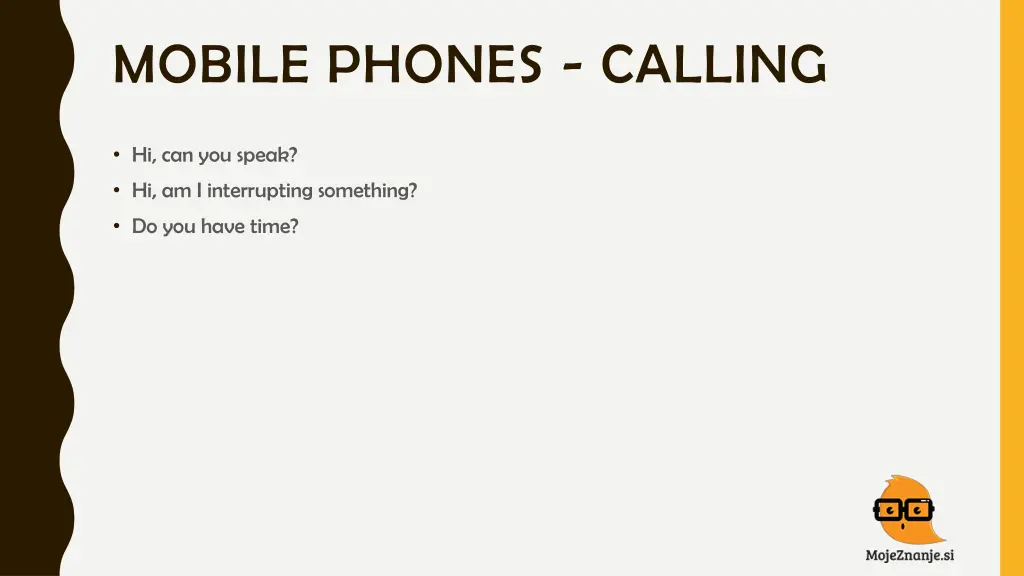 mobile phones calling