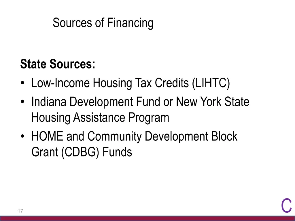 sources of financing 1