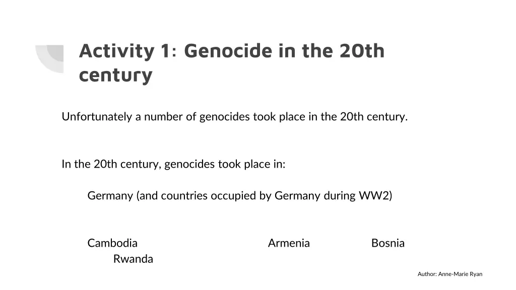 activity 1 genocide in the 20th century