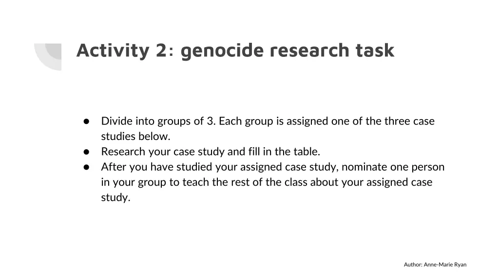 activity 2 genocide research task