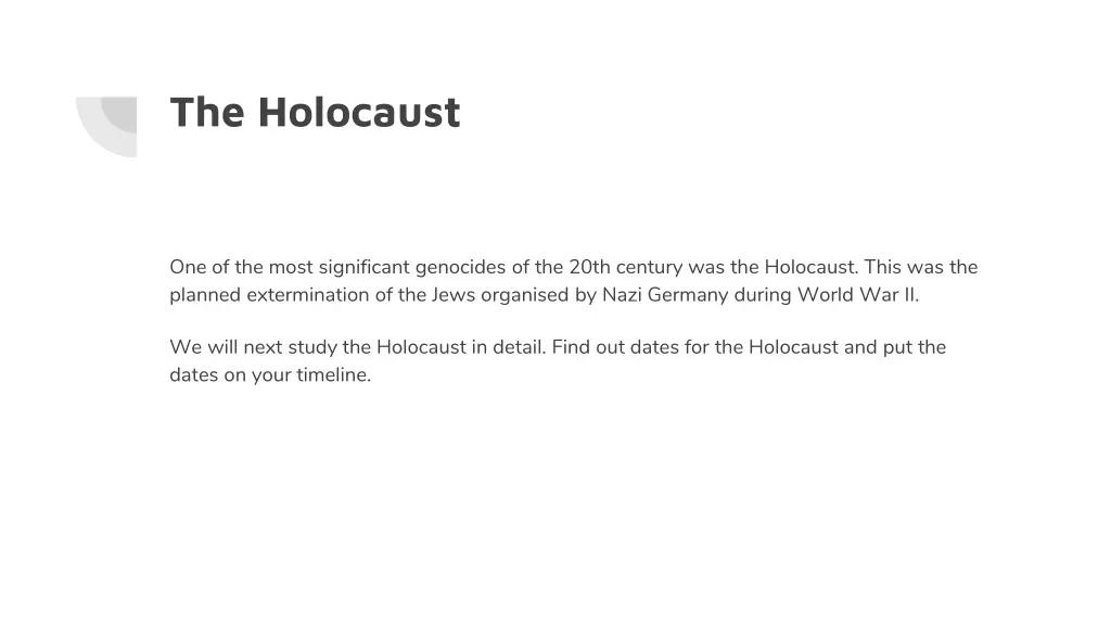 the holocaust