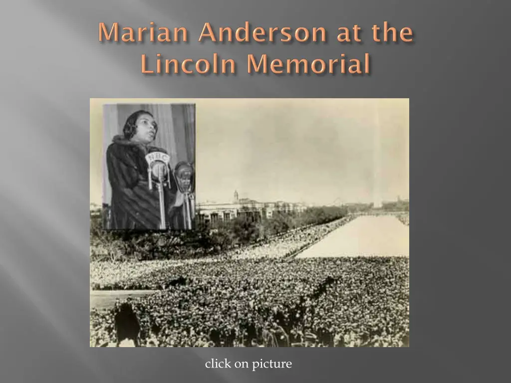 an inset photo of marian anderson in front