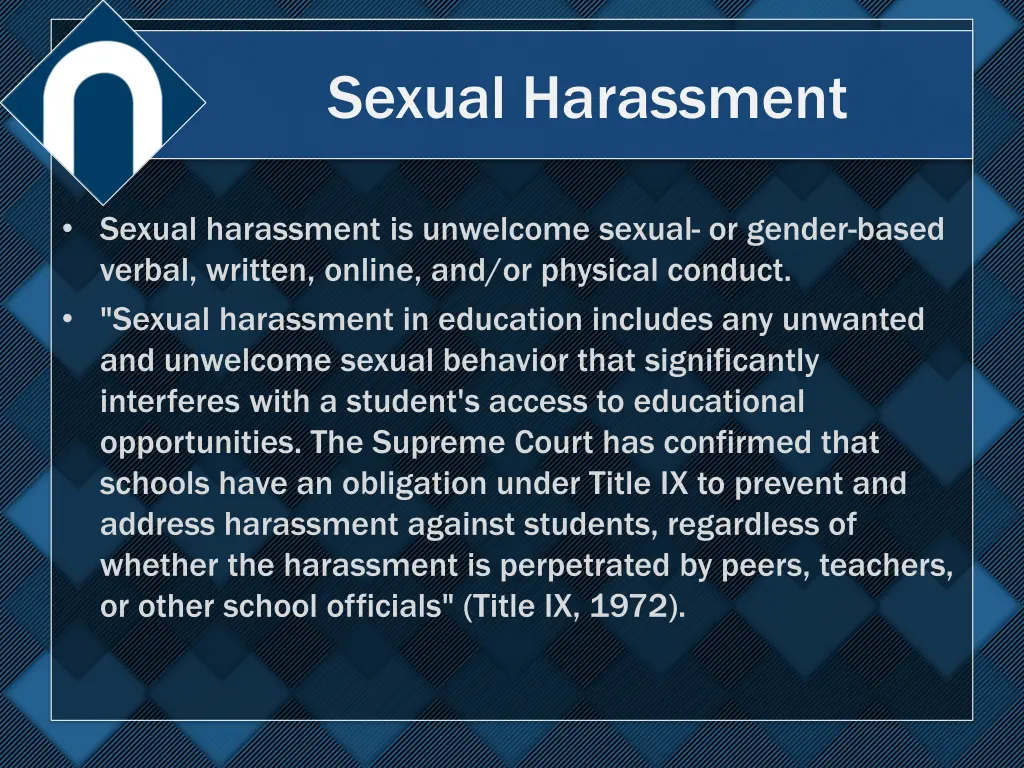 sexual harassment