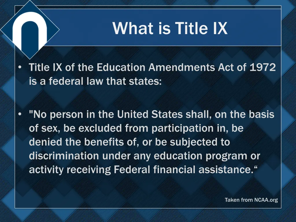 what is title ix