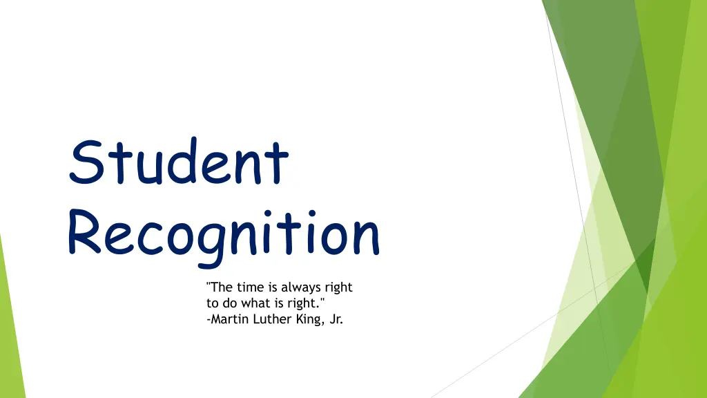 student recognition