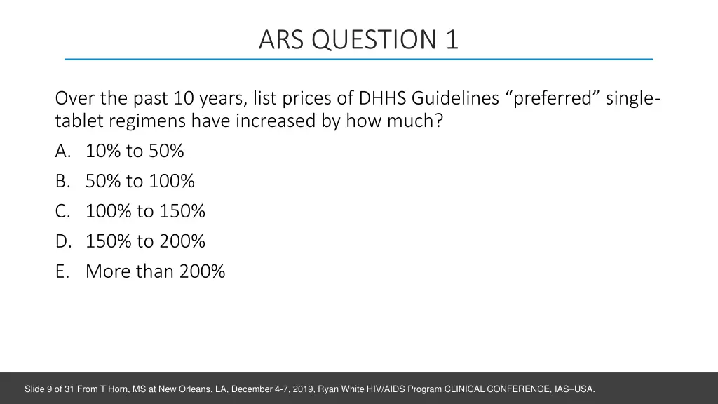 ars question 1