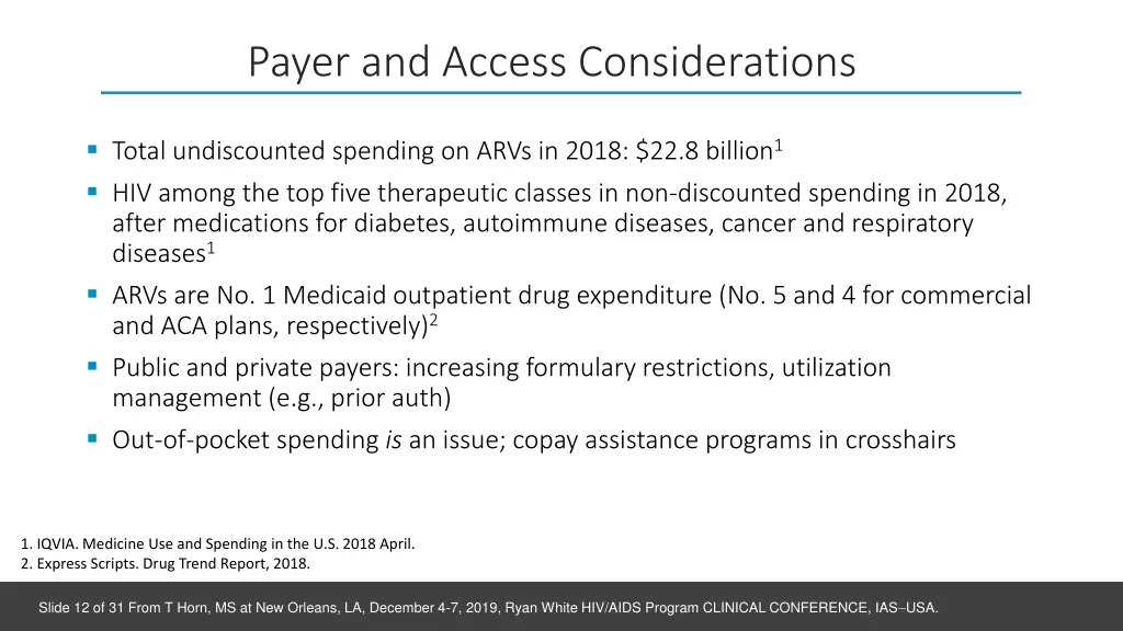 payer and access considerations