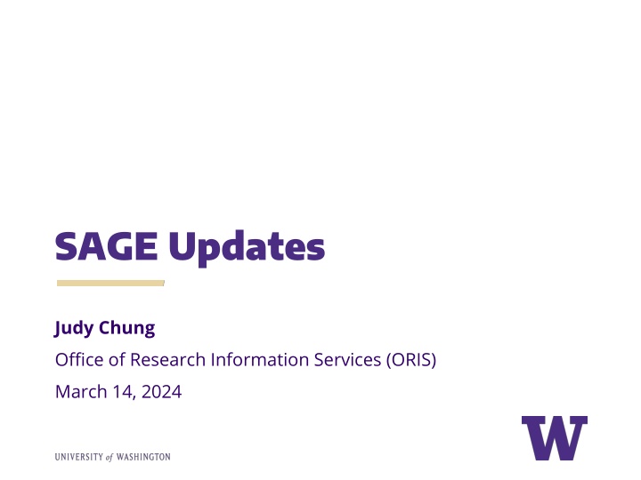 sage updates