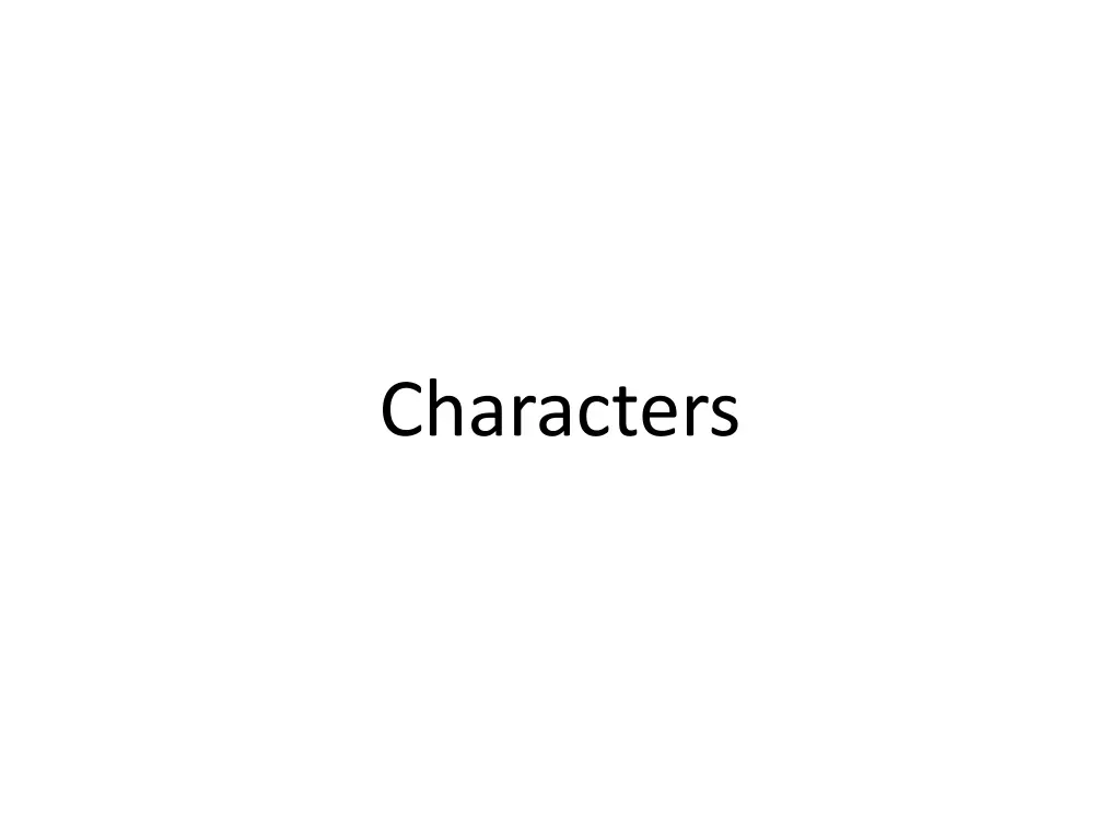 characters