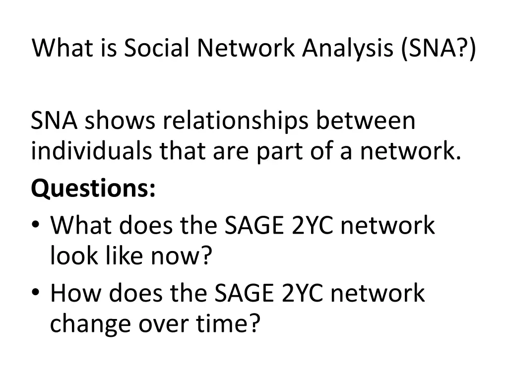 what is social network analysis sna