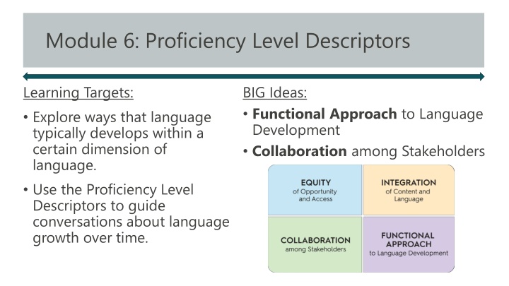 module 6 proficiency level descriptors