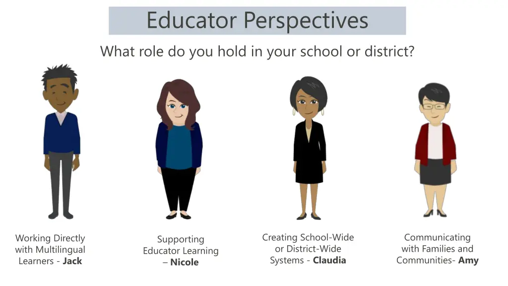 educator perspectives what role do you hold