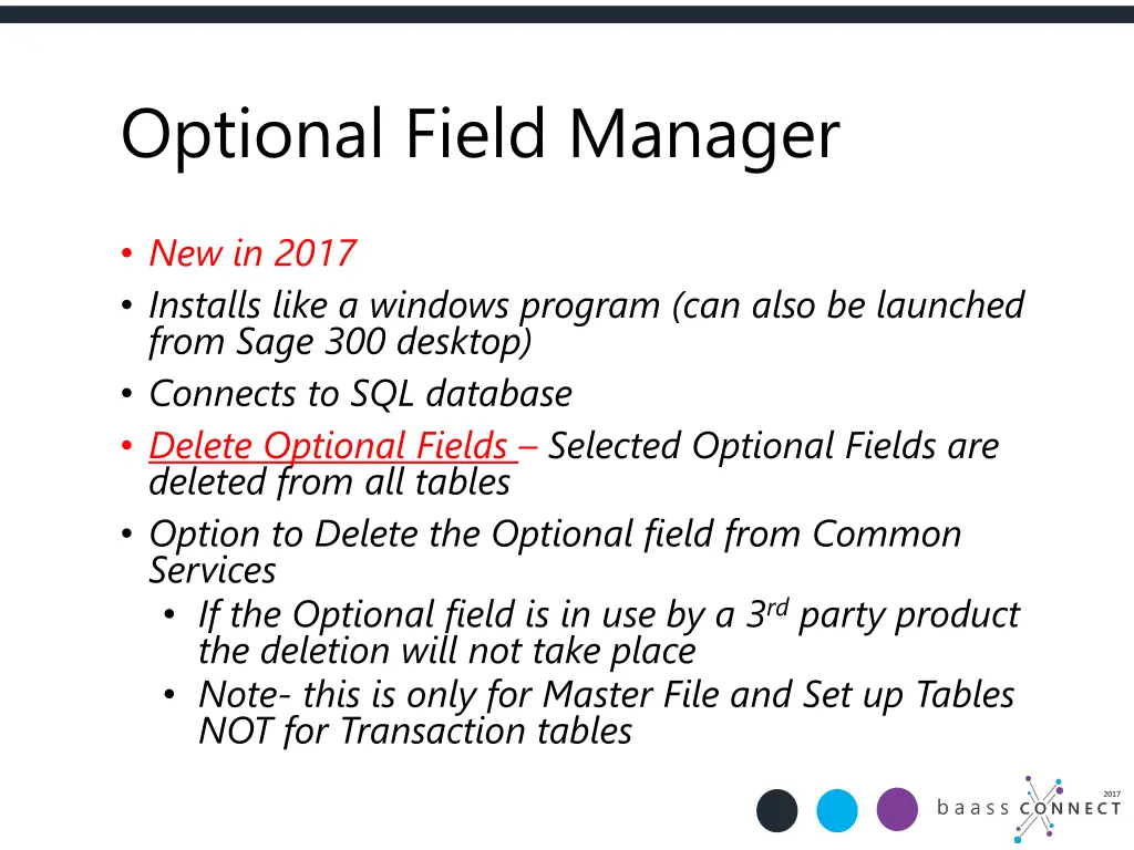 optional field manager