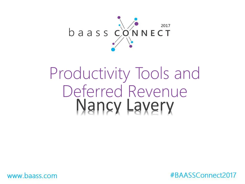 productivity tools and deferred revenue nancy