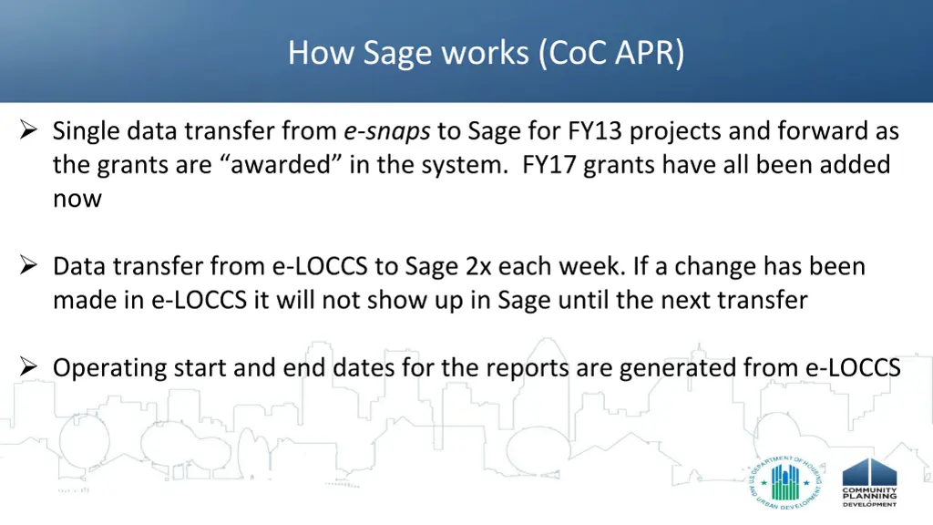 how sage works coc apr