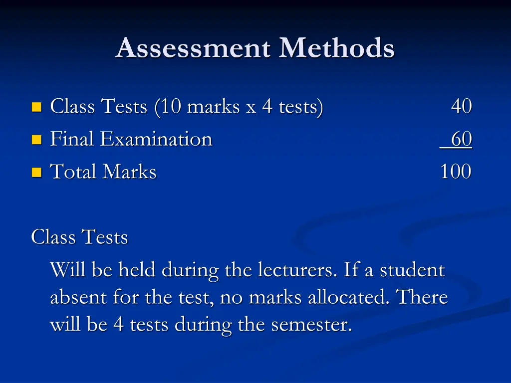 assessment methods