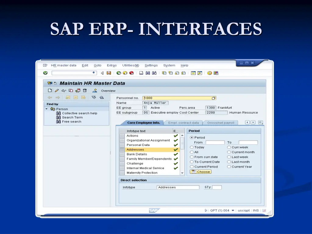 sap erp interfaces