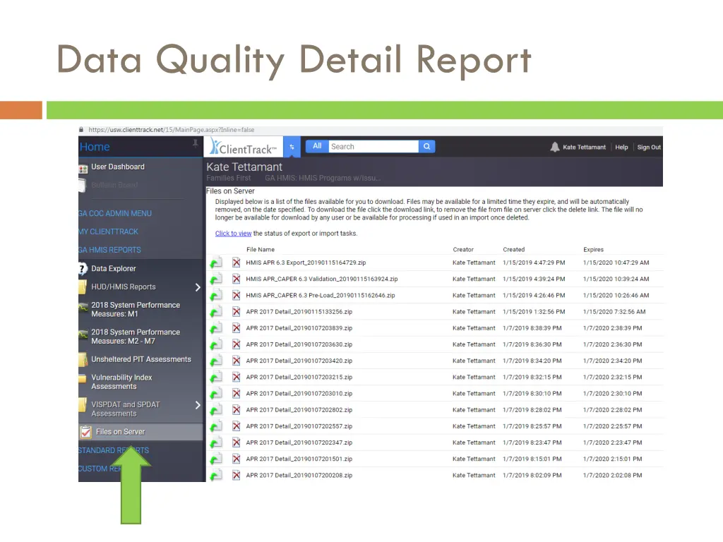 data quality detail report 2