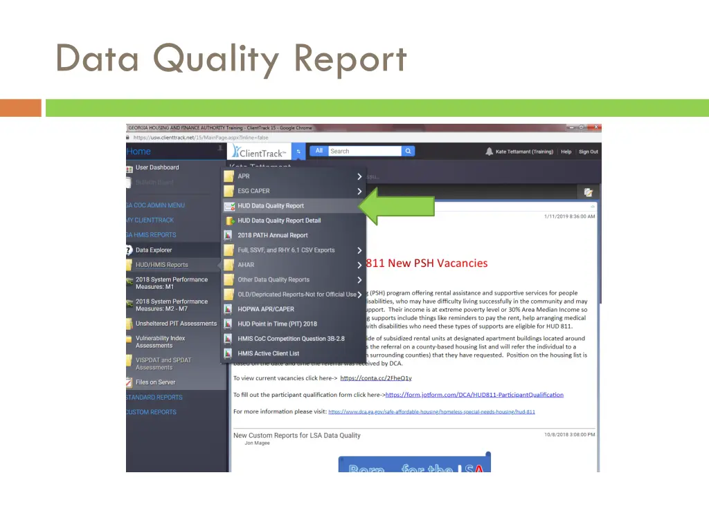 data quality report 1